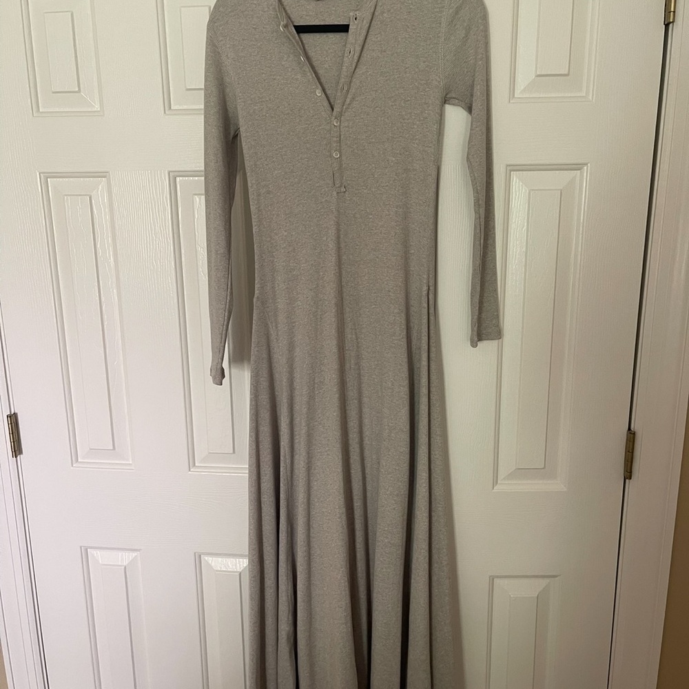 Buck Mason Heather Gray Maxi Dress